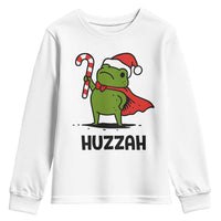 Funny Christmas Huzzah Frog Knight Meme Quote Youth Sweatshirt - Wonder Print Shop