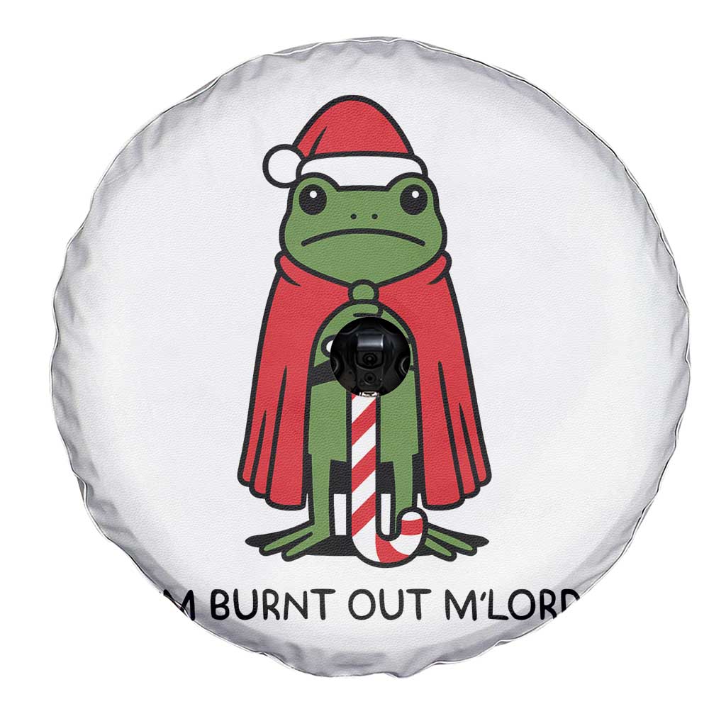 Funny Christmas Frog Knight Spare Tire Cover I Am Burnt Out M Lord Medieval Meme - Wonder Print Shop