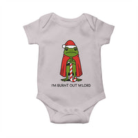Funny Christmas Frog Knight Baby Onesie I Am Burnt Out M Lord Medieval Meme - Wonder Print Shop