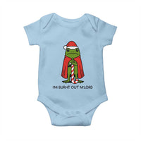 Funny Christmas Frog Knight Baby Onesie I Am Burnt Out M Lord Medieval Meme - Wonder Print Shop