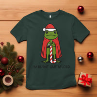 Funny Christmas Frog Knight T Shirt I Am Burnt Out M Lord Medieval Meme - Wonder Print Shop