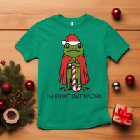 Funny Christmas Frog Knight T Shirt I Am Burnt Out M Lord Medieval Meme - Wonder Print Shop