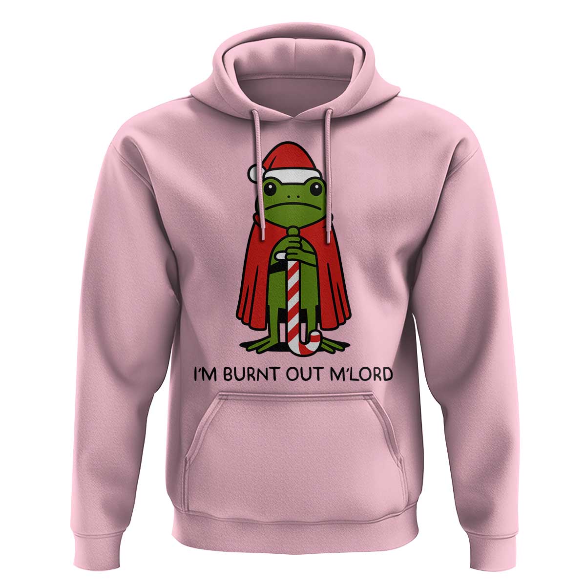 Funny Christmas Frog Knight Hoodie I Am Burnt Out M Lord Medieval Meme - Wonder Print Shop