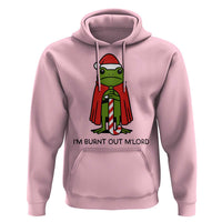 Funny Christmas Frog Knight Hoodie I Am Burnt Out M Lord Medieval Meme - Wonder Print Shop