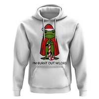 Funny Christmas Frog Knight Hoodie I Am Burnt Out M Lord Medieval Meme - Wonder Print Shop