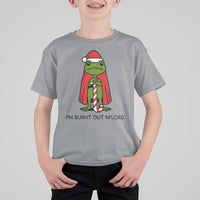 Funny Christmas Frog Knight T Shirt For Kid I Am Burnt Out M Lord Medieval Meme - Wonder Print Shop