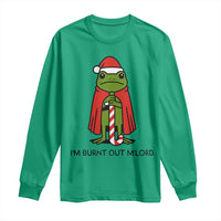 Funny Christmas Frog Knight Long Sleeve Shirt I Am Burnt Out M Lord Medieval Meme - Wonder Print Shop