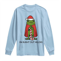 Funny Christmas Frog Knight Long Sleeve Shirt I Am Burnt Out M Lord Medieval Meme - Wonder Print Shop