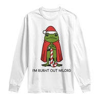 Funny Christmas Frog Knight Long Sleeve Shirt I Am Burnt Out M Lord Medieval Meme - Wonder Print Shop