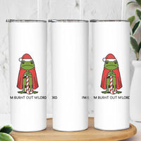 Funny Christmas Frog Knight Skinny Tumbler I Am Burnt Out M Lord Medieval Meme - Wonder Print Shop