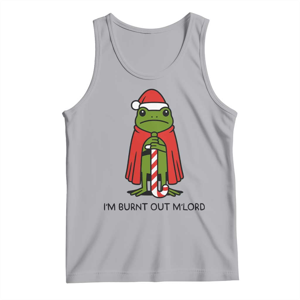 Funny Christmas Frog Knight Tank Top I Am Burnt Out M Lord Medieval Meme - Wonder Print Shop