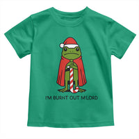 Funny Christmas Frog Knight Toddler T Shirt I Am Burnt Out M Lord Medieval Meme - Wonder Print Shop