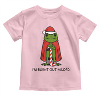 Funny Christmas Frog Knight Toddler T Shirt I Am Burnt Out M Lord Medieval Meme - Wonder Print Shop