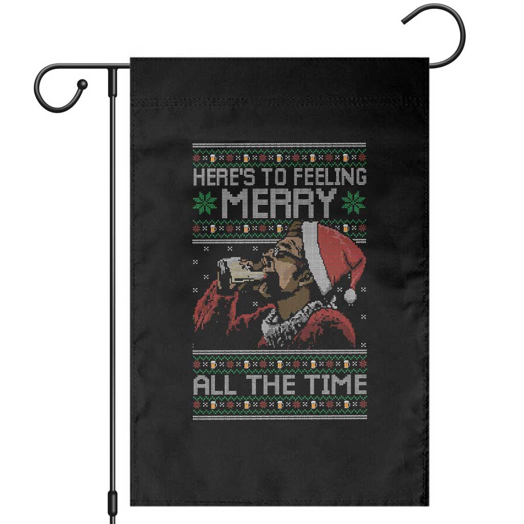 Here To Feeling Merry All The Time Christmas Garden Flag Funny Xmas Comedy Movie - Wonder Print Shop
