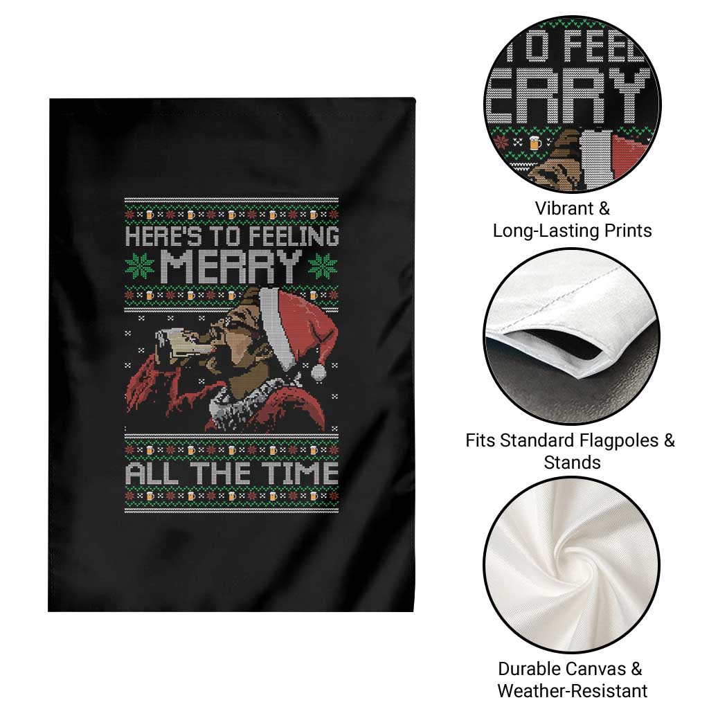 Here To Feeling Merry All The Time Christmas Garden Flag Funny Xmas Comedy Movie - Wonder Print Shop