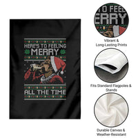 Here To Feeling Merry All The Time Christmas Garden Flag Funny Xmas Comedy Movie - Wonder Print Shop