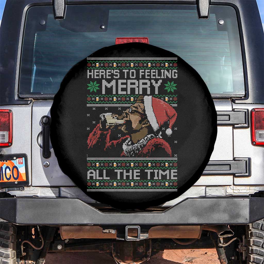 Here To Feeling Merry All The Time Christmas Spare Tire Cover Funny Xmas Comedy Movie - Wonder Print Shop