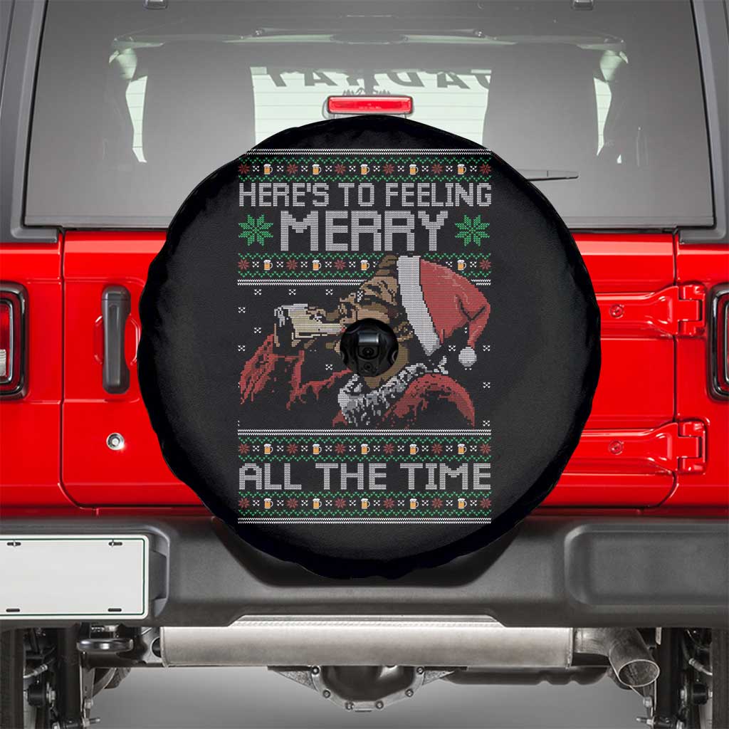 Here To Feeling Merry All The Time Christmas Spare Tire Cover Funny Xmas Comedy Movie - Wonder Print Shop