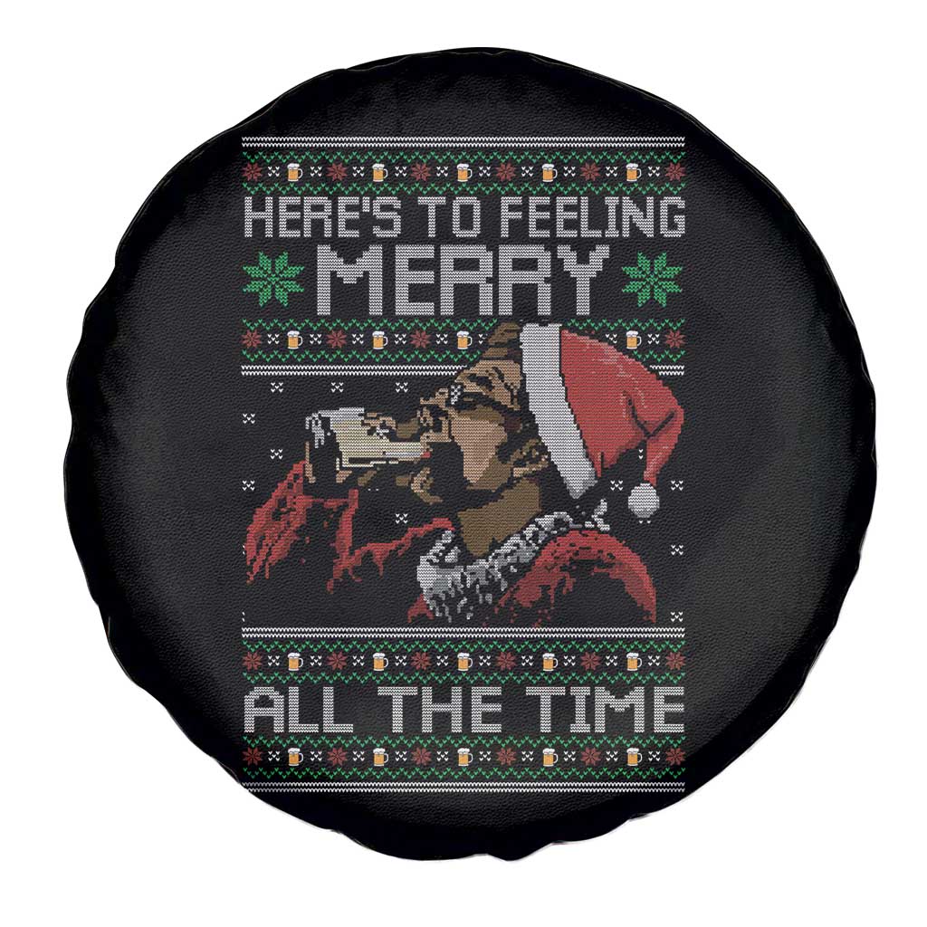 Here To Feeling Merry All The Time Christmas Spare Tire Cover Funny Xmas Comedy Movie - Wonder Print Shop