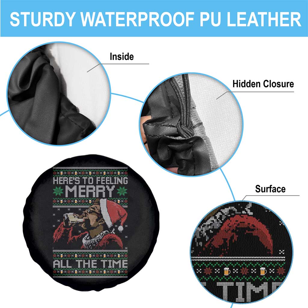 Here To Feeling Merry All The Time Christmas Spare Tire Cover Funny Xmas Comedy Movie - Wonder Print Shop