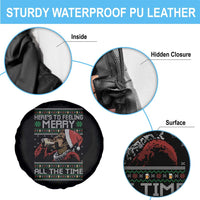 Here To Feeling Merry All The Time Christmas Spare Tire Cover Funny Xmas Comedy Movie - Wonder Print Shop