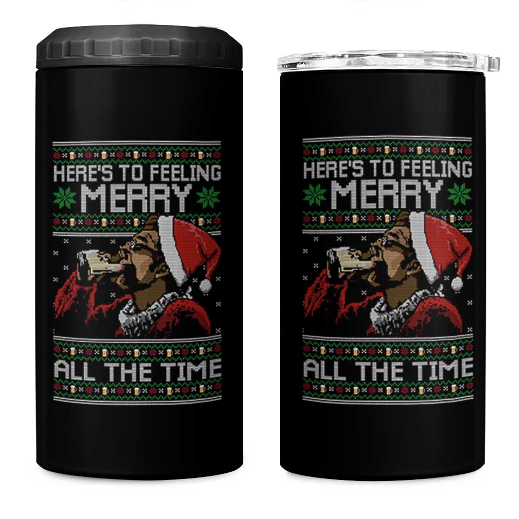 Here To Feeling Merry All The Time Christmas 4 in 1 Can Cooler Tumbler Funny Xmas Comedy Movie - Wonder Print Shop