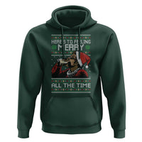 Here To Feeling Merry All The Time Christmas Hoodie Funny Xmas Comedy Movie - Wonder Print Shop