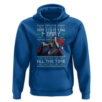 Here To Feeling Merry All The Time Christmas Hoodie Funny Xmas Comedy Movie - Wonder Print Shop