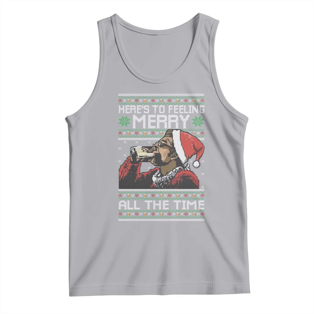 Here To Feeling Merry All The Time Christmas Tank Top Funny Xmas Comedy Movie - Wonder Print Shop