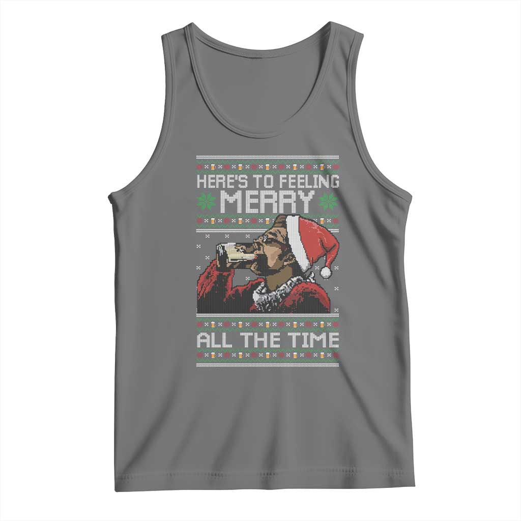 Here To Feeling Merry All The Time Christmas Tank Top Funny Xmas Comedy Movie - Wonder Print Shop