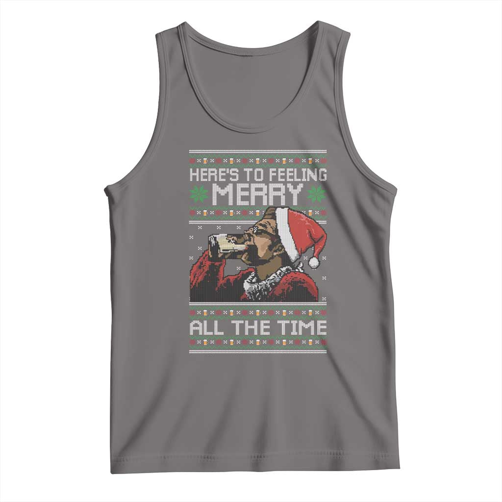 Here To Feeling Merry All The Time Christmas Tank Top Funny Xmas Comedy Movie - Wonder Print Shop