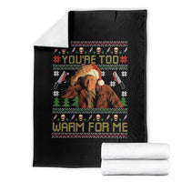 Ed Gein Christmas Throw Blanket Funny You Are Too Warm For Me Xmas Serial Killer - Wonder Print Shop