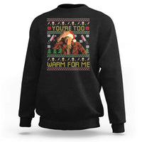 Ed Gein Christmas Sweatshirt Funny You Are Too Warm For Me Xmas Serial Killer - Wonder Print Shop