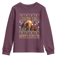 Ed Gein Christmas Youth Sweatshirt Funny You Are Too Warm For Me Xmas Serial Killer - Wonder Print Shop
