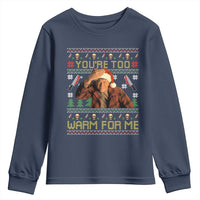 Ed Gein Christmas Youth Sweatshirt Funny You Are Too Warm For Me Xmas Serial Killer - Wonder Print Shop