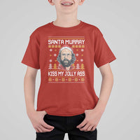 Funny Stranger Murray Christmas T Shirt For Kid Santa Murray Kiss My Jolly Ass - Wonder Print Shop