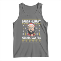 Funny Stranger Murray Christmas Tank Top Santa Murray Kiss My Jolly Ass - Wonder Print Shop