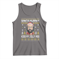 Funny Stranger Murray Christmas Tank Top Santa Murray Kiss My Jolly Ass - Wonder Print Shop