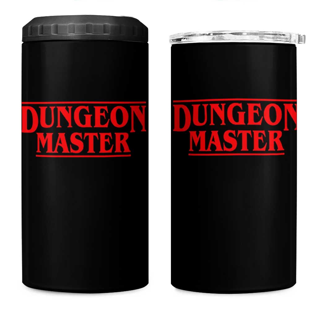 Funny Dungeon Master 4 in 1 Can Cooler Tumbler RPG Gamer D20 Tabletop Gaming - Wonder Print Shop