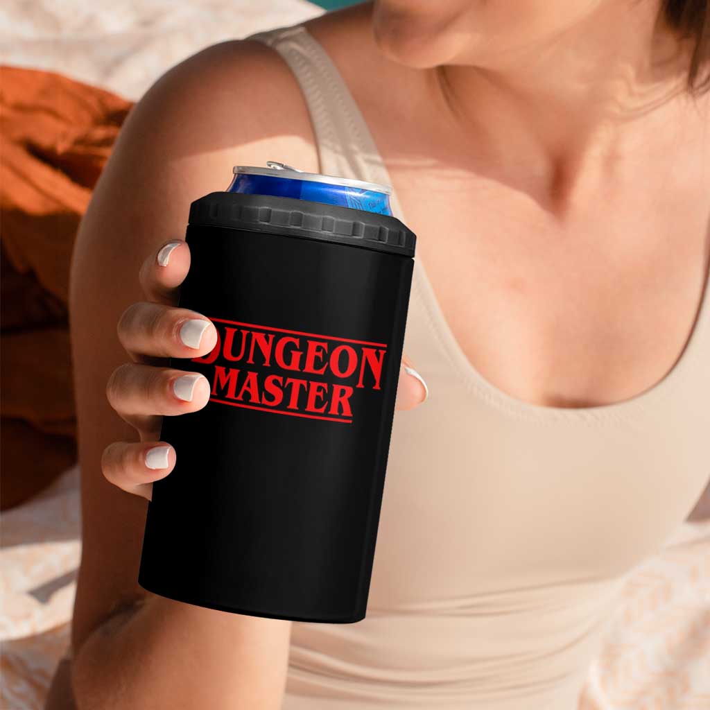 Funny Dungeon Master 4 in 1 Can Cooler Tumbler RPG Gamer D20 Tabletop Gaming - Wonder Print Shop