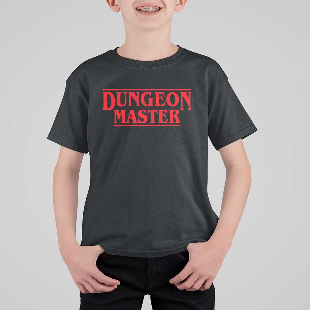 Funny Dungeon Master T Shirt For Kid RPG Gamer D20 Tabletop Gaming - Wonder Print Shop