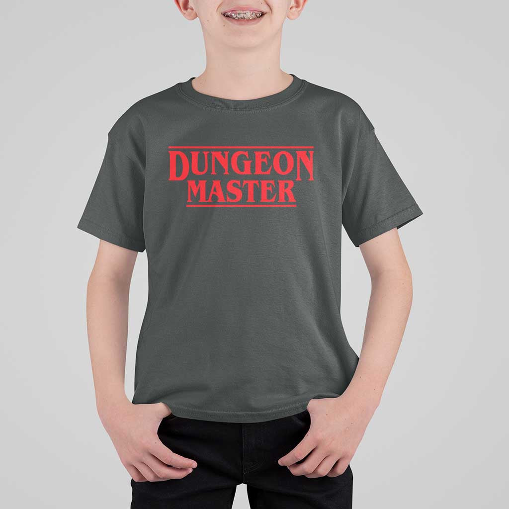 Funny Dungeon Master T Shirt For Kid RPG Gamer D20 Tabletop Gaming - Wonder Print Shop
