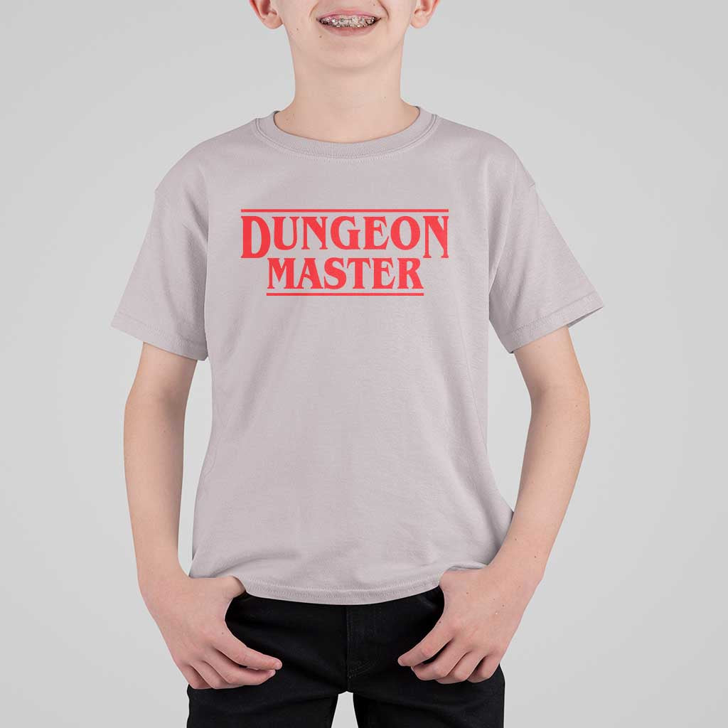 Funny Dungeon Master T Shirt For Kid RPG Gamer D20 Tabletop Gaming - Wonder Print Shop
