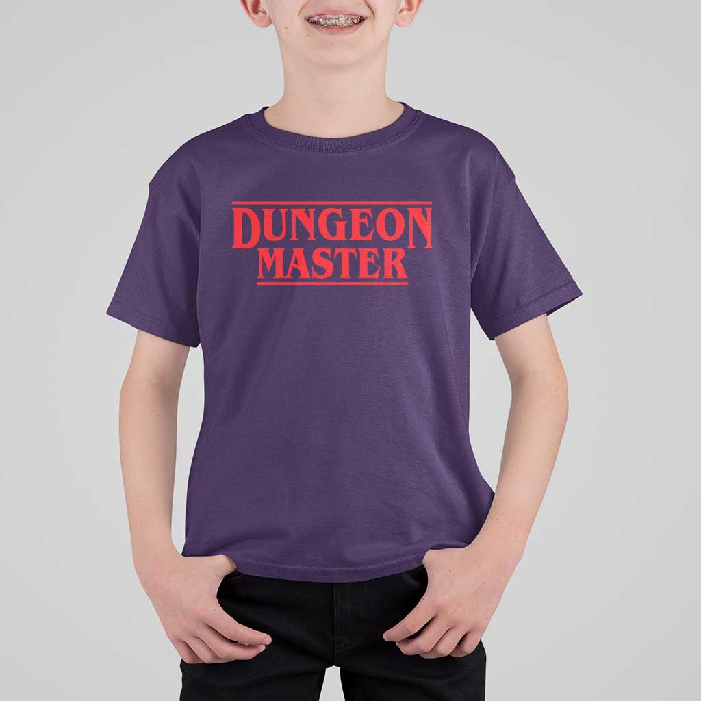 Funny Dungeon Master T Shirt For Kid RPG Gamer D20 Tabletop Gaming - Wonder Print Shop