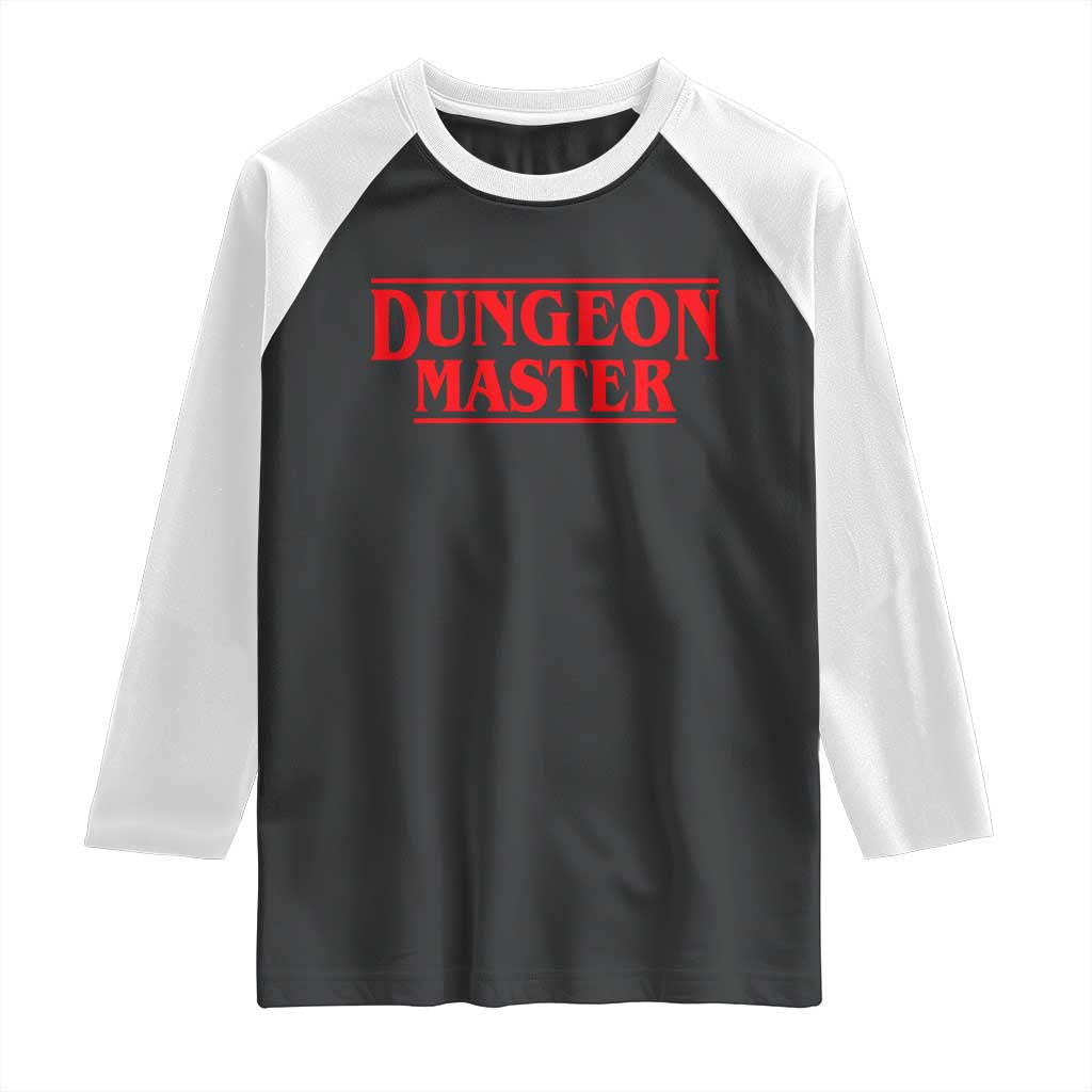 Funny Dungeon Master Raglan Shirt RPG Gamer D20 Tabletop Gaming - Wonder Print Shop