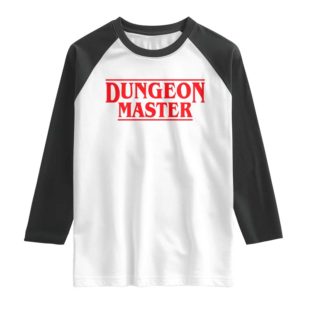 Funny Dungeon Master Raglan Shirt RPG Gamer D20 Tabletop Gaming - Wonder Print Shop