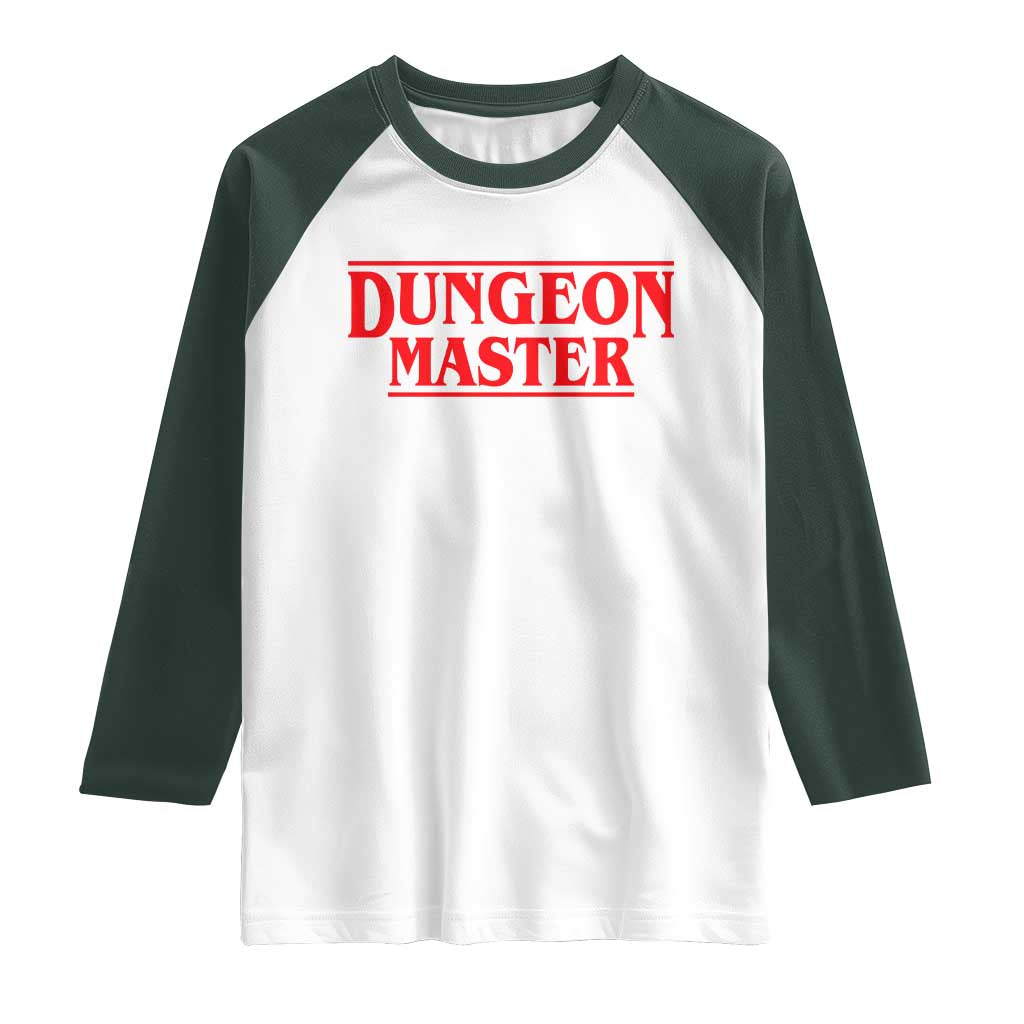Funny Dungeon Master Raglan Shirt RPG Gamer D20 Tabletop Gaming - Wonder Print Shop