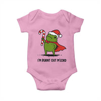 Funny Christmas Frog Knight Baby Onesie I Am Burnt Out M Lord Medieval Meme Candy Cane - Wonder Print Shop