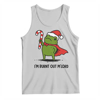 Funny Christmas Frog Knight Tank Top I Am Burnt Out M Lord Medieval Meme Candy Cane - Wonder Print Shop