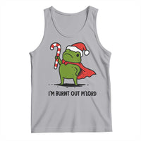 Funny Christmas Frog Knight Tank Top I Am Burnt Out M Lord Medieval Meme Candy Cane - Wonder Print Shop